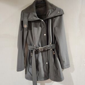 Calvin Klein Women's Softshell Trench Jacket Size M Olive Green